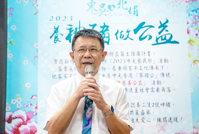 「2023北埔中元藝民祭」東吳大學神豬健康體檢公量秤重4